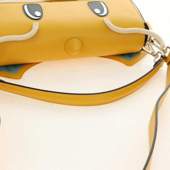 FENDI Dragonite FENDIxFRGMTxPOKÉMON Mamma Baguette Bag Leather Auth 167404SM
