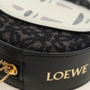 LOEWE × Studio Ghibli Cookie Pouch No-Face Bag Canvas Black Gold Auth 167410SM-15