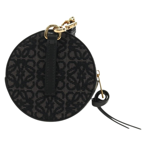 LOEWE × Studio Ghibli Cookie Pouch No-Face Bag Canvas Black Gold Auth 167410SM