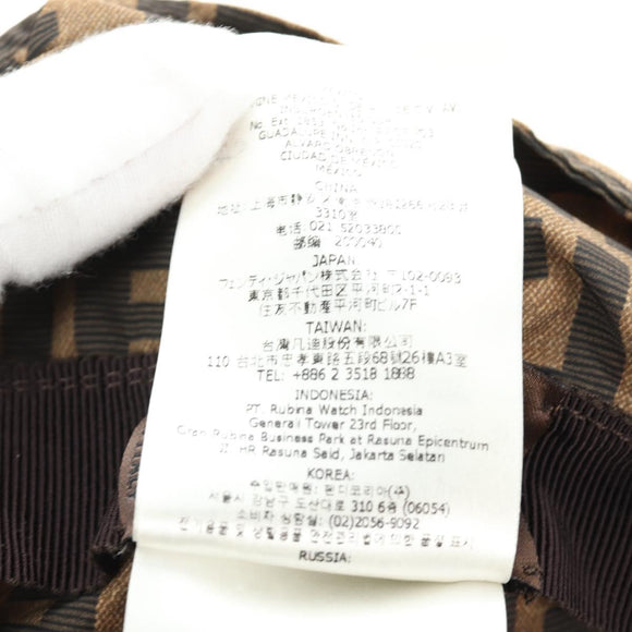 FENDI x FRGMT x POKÉMON ZUCCA Canvas Bucket Hat Mini-Dragon Brown Auth 167411SM