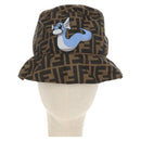 FENDI x FRGMT x POKÉMON ZUCCA Canvas Bucket Hat Mini-Dragon Brown Auth 167411SM-13