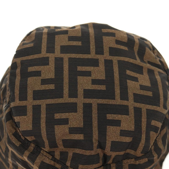 FENDI x FRGMT x POKÉMON ZUCCA Canvas Bucket Hat Mini-Dragon Brown Auth 167411SM