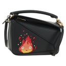 LOEWE × Studio Ghibli Howl's Calcifer Puzzle Mini Bag 2way Black Auth 167415SM-1