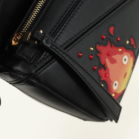 LOEWE × Studio Ghibli Howl's Calcifer Puzzle Mini Bag 2way Black Auth 167415SM