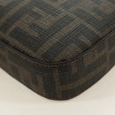 FENDI Dragonite Zucca Canvas FRGMT POKÉMON Bag Black Silver Brown Auth 167417SM-15
