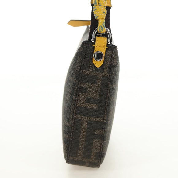 FENDI Dragonite Zucca Canvas FRGMT POKÉMON Bag Black Silver Brown Auth 167417SM