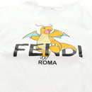 FENDI x FRGMT x POKÉMON Dragonite T Shirt Cotton White Auth 167426SAM-5