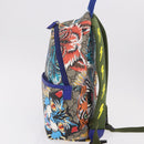 GUCCI GG Supreme Animal Print Backpack PVC Beige Silver 271327 Auth 167427SM-3