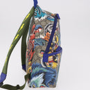 GUCCI GG Supreme Animal Print Backpack PVC Beige Silver 271327 Auth 167427SM-4