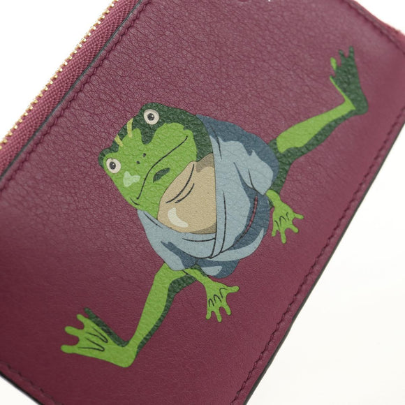 LOEWE × Studio Ghibli Green Frog From Spirited Away Case Leather Auth 167428SM