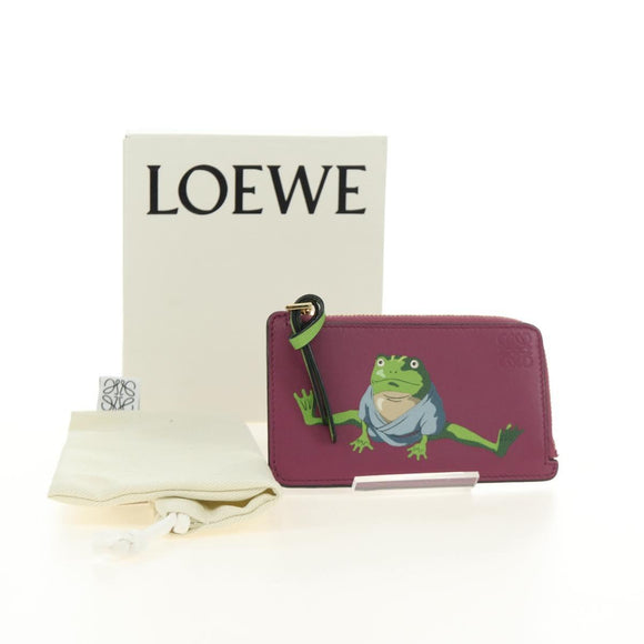 LOEWE × Studio Ghibli Green Frog From Spirited Away Case Leather Auth 167428SM