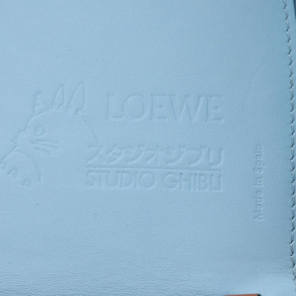 LOEWE × Studio Ghibli My Neighbor Totoro Heel Pouch Leather Blue Auth 167429SM