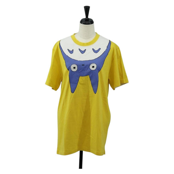 LOEWE × Ghibli Totoro T-Shirt Medium Totoro Cotton Yellow Auth 167432SM