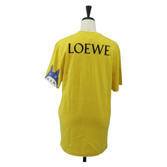 LOEWE × Ghibli Totoro T-Shirt Medium Totoro Cotton Yellow Auth 167432SM