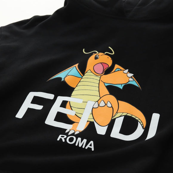 FENDI FENDI x FRGMT x POKÉMON Parker Kairyu Cotton Black Auth 167434SM