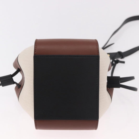 LOEWE × Ghibli Mini Hammock Soot Sprites Hand Bag Leather Brown Auth 167441SM