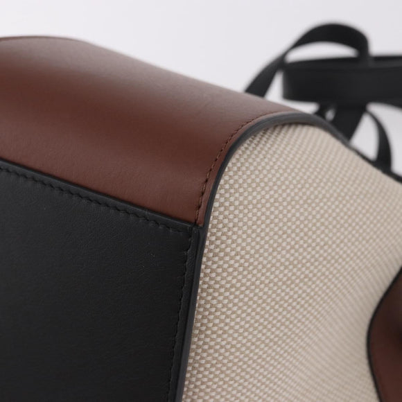 LOEWE × Ghibli Mini Hammock Soot Sprites Hand Bag Leather Brown Auth 167441SM