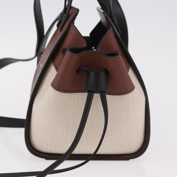 LOEWE × Ghibli Mini Hammock Soot Sprites Hand Bag Leather Brown Auth 167441SM