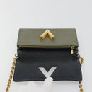LOUIS VUITTON Monogram Kabuki Twist MM Shoulder Bag LV Auth 167444A-19