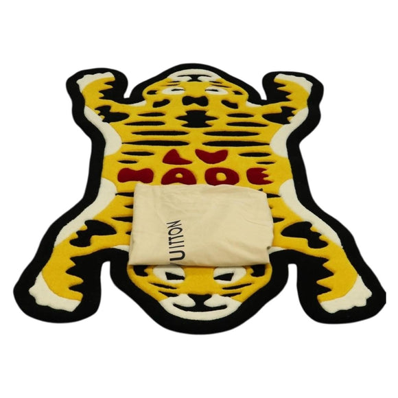 LOUIS VUITTON X NIGO Tiger Carpet Canvas Yellow Black GI0719 LV Auth 167449SM