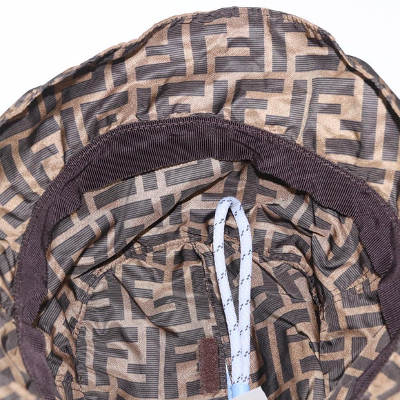 FENDI x FRGMT x POKEMON Bucket Dratini Hat Nylon Brown Blue Auth 167450SM