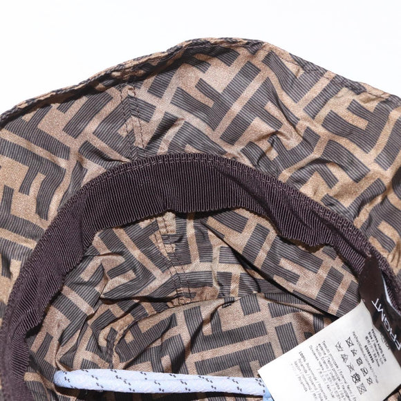 FENDI x FRGMT x POKEMON Bucket Dratini Hat Nylon Brown Blue Auth 167450SM