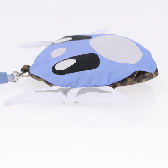 FENDI x FRGMT x POKEMON Bucket Dratini Hat Nylon Brown Blue Auth 167450SM