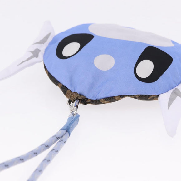 FENDI x FRGMT x POKEMON Bucket Dratini Hat Nylon Brown Blue Auth 167450SM