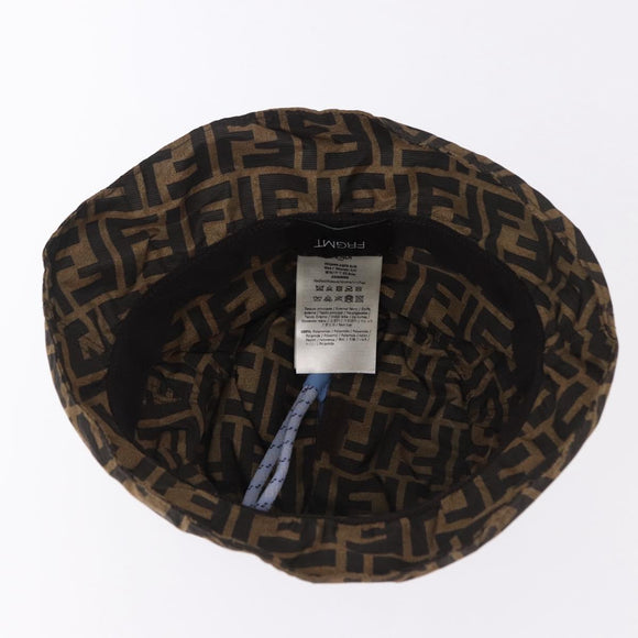 FENDI x FRGMT x POKEMON Bucket Dratini Hat Nylon Brown Blue Auth 167450SM