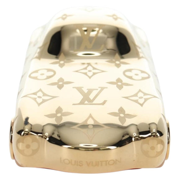 LOUIS VUITTON Monogram Paperweight Car Metal Gold R97981 LV Auth 167451SM