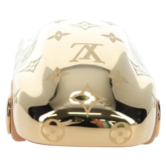 LOUIS VUITTON Monogram Paperweight Car Metal Gold R97981 LV Auth 167451SM