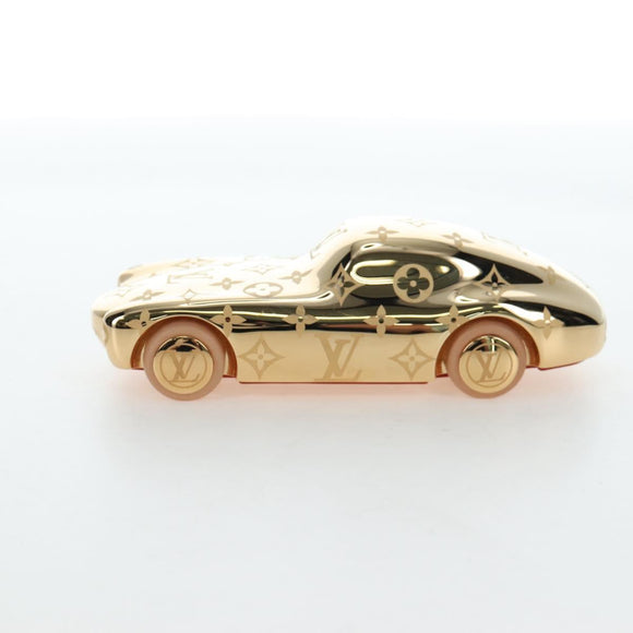 LOUIS VUITTON Monogram Paperweight Car Metal Gold R97981 LV Auth 167451SM