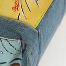 LOEWE x Paula's IBIZA Collection Flamenco Knots Denim Blue Brown Auth 167453V-18