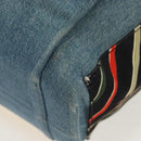 LOEWE x Paula's IBIZA Collection Flamenco Knots Denim Blue Brown Auth 167453V-19