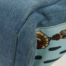 LOEWE x Paula's IBIZA Collection Flamenco Knots Denim Blue Brown Auth 167453V-21