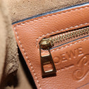 LOEWE x Paula's IBIZA Collection Flamenco Knots Denim Blue Brown Auth 167453V-27