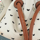 LOEWE x Paula's IBIZA Collection Flamenco Knots Denim Blue Brown Auth 167453V-15