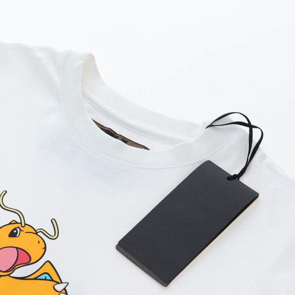 FENDI x FRGMT x POKEMON Dragonite T shirt Cotton White Auth 167458M