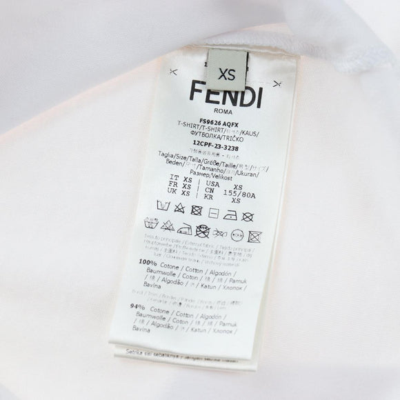 FENDI x FRGMT x POKEMON Dragonite T shirt Cotton White Auth 167458M