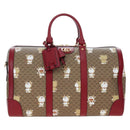 GUCCI x Doraemon Micro GG Boston Bag PVC Leather Beige 647815 Auth 167459SM-2