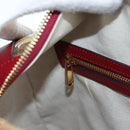 GUCCI x Doraemon Micro GG Boston Bag PVC Leather Beige 647815 Auth 167459SM-22