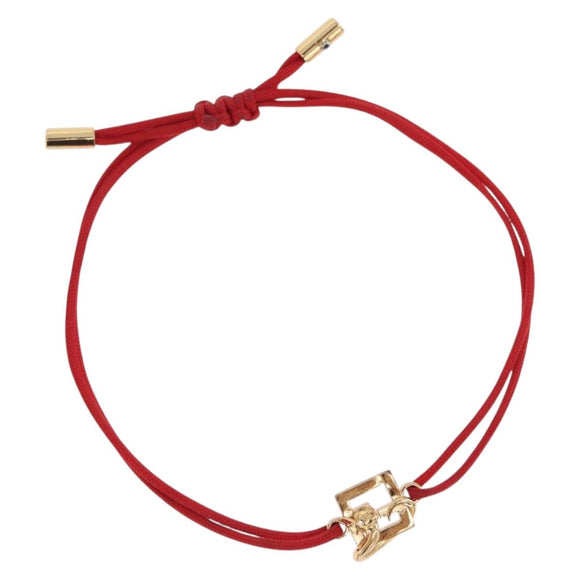 FENDI FENDI x FRGMT x POKEMON Dratini Bracelet Metal Red Gold Tone Auth 167464SM