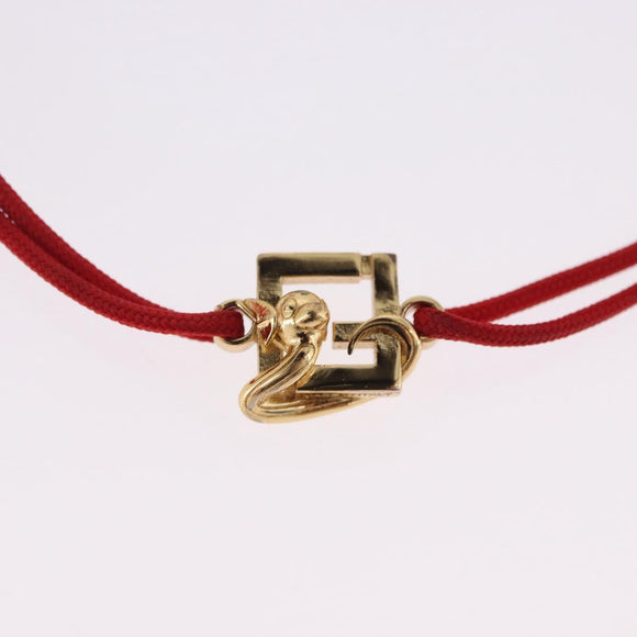 FENDI FENDI x FRGMT x POKEMON Dratini Bracelet Metal Red Gold Tone Auth 167464SM