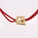 FENDI FENDI x FRGMT x POKEMON Dratini Bracelet Metal Red Gold Tone Auth 167464SM-7