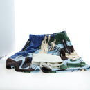 LOEWE x Studio Ghibli Spirited Away Jacquard Fleece Bermuda Pants Auth 167465SM-19