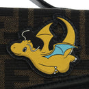 FENDI x FRGMT x POKEMON Soft Trunk Brown Silver 7VA565 Auth 167466SM-23