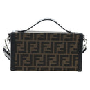 FENDI x FRGMT x POKEMON Soft Trunk Brown Silver 7VA565 Auth 167466SM-2