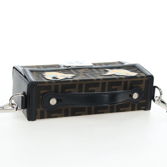FENDI x FRGMT x POKEMON Soft Trunk Brown Silver 7VA565 Auth 167466SM