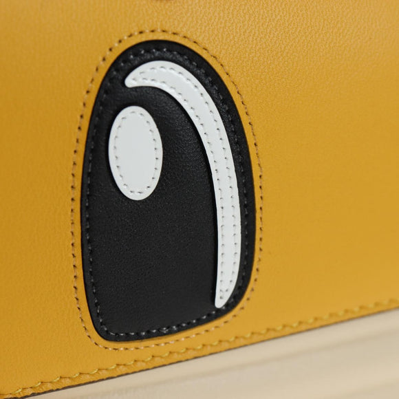 FENDI x FRGMT x POKEMON Dragonite Mamma Baguette Yellow 8BR600 Auth 167467SM