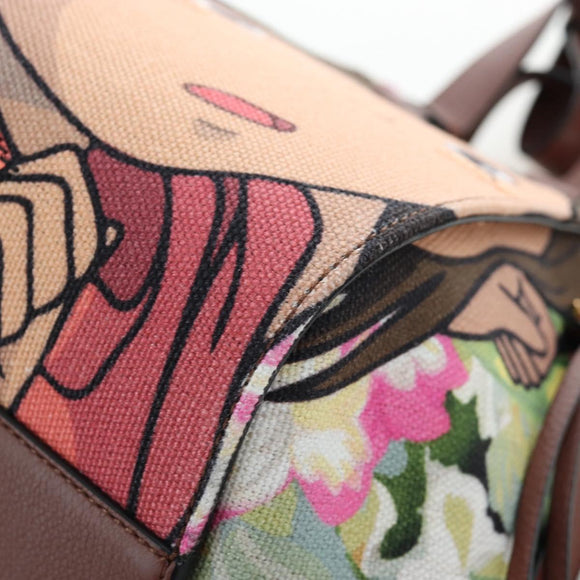 LOEWE x Studio Ghibli Spirited Away Hammock Small Bag Canvas Brown Auth 167469SM